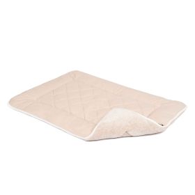 DGS Pet Products Pet Cotton Canvas Sleeper Cushion Extra Small Sand 15" x 20" x 1" (Color: Sand, size: large)