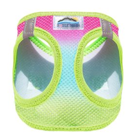 American River Choke Free Dog Harness Ombre Collection - Rainbow (Option: 3X-Large)