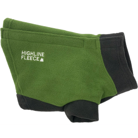 Highline Fleece Dog Coat - Two Tone Green (Option: Size 16)
