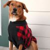 Highline Fleece Dog Coat - Red and Black Plaid